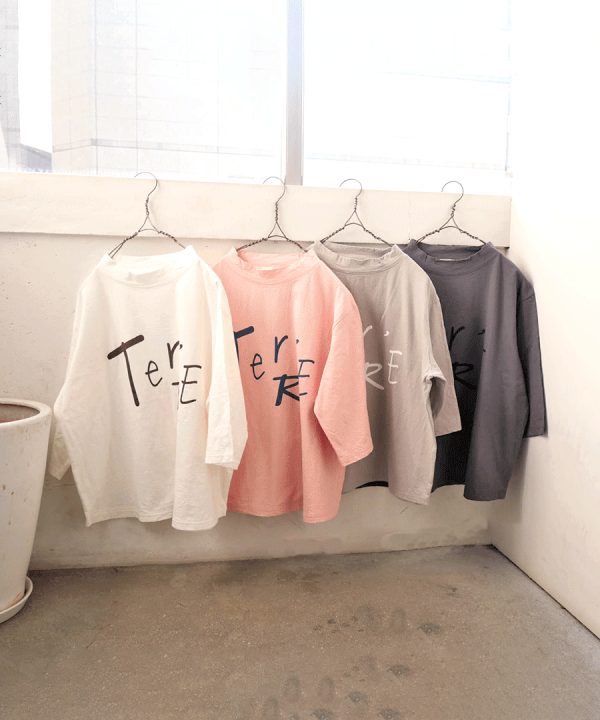 ラフィ天竺 プリントTシャツ（Terre）