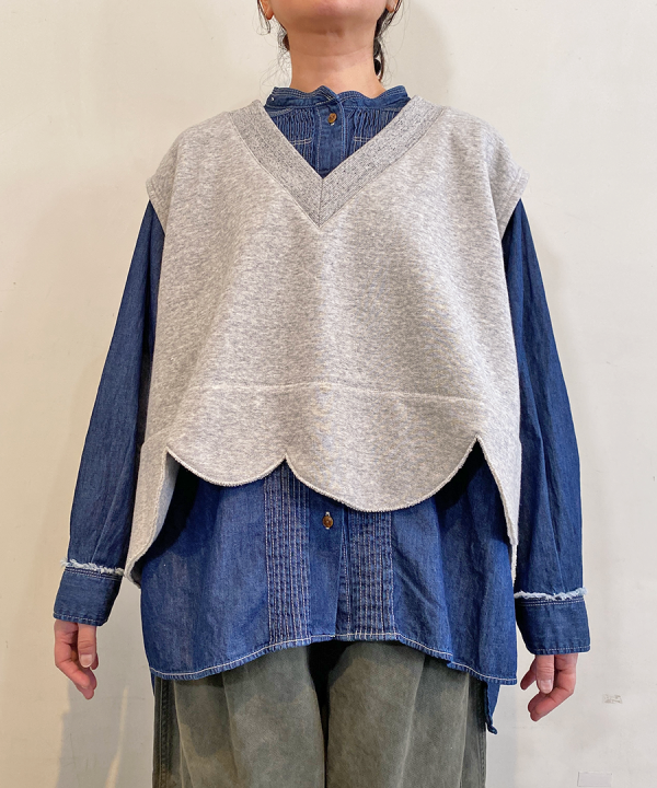 スプリング裏毛　ベスト