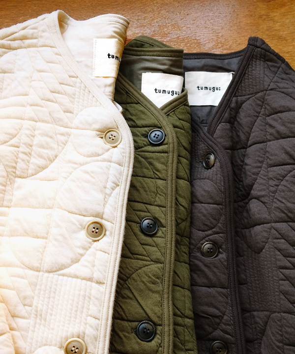 幾何学キルティング　ジャケット