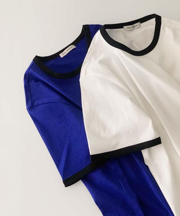 ORGANIC COTTON HALF SLEEVE RINGER T-SHIRT