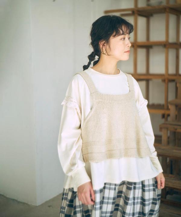 リリヤーンリネンコットン　2wayビスチェ