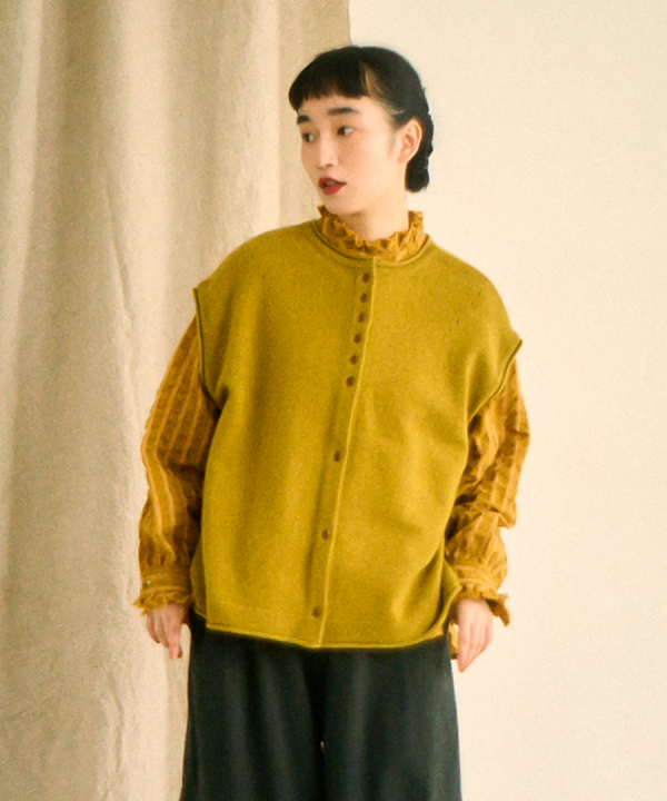 ふわふわウール　2wayベスト