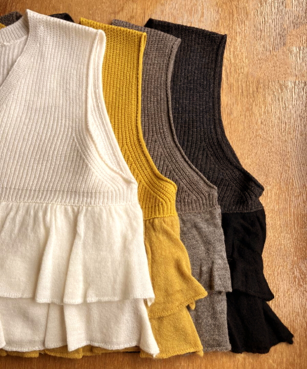 メリノウール×アルパカ　2wayベスト