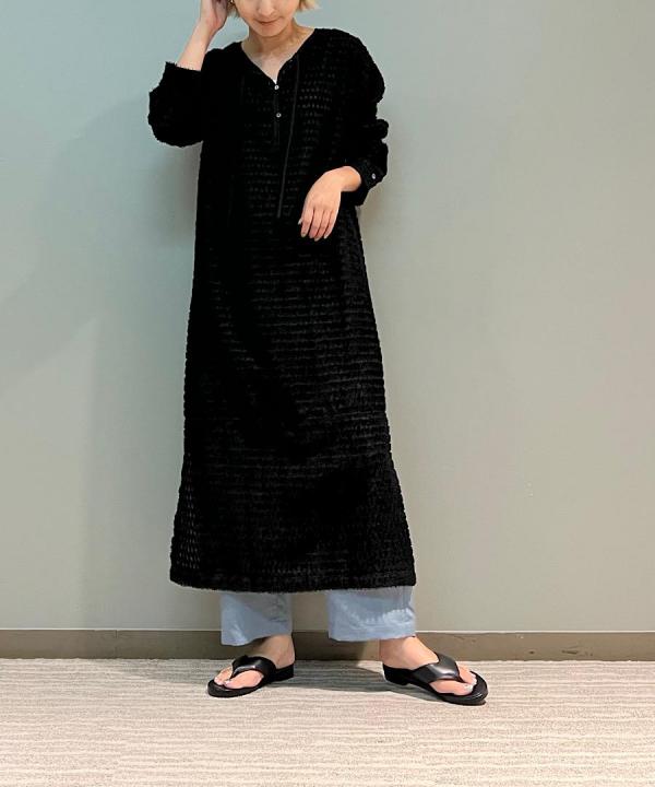 カットジャガードワンピース