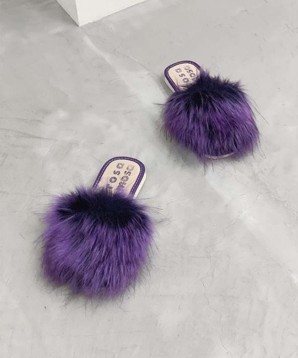 FAUX FUR SLIPPERS