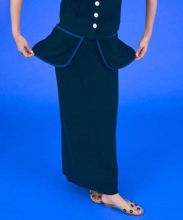 smoothy cotton pile ポケットスカート