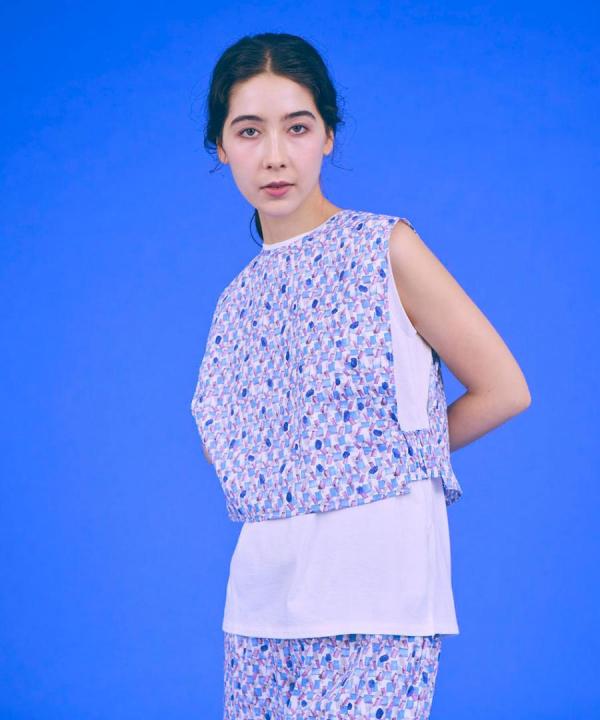 prism print 2WAYボックスベスト