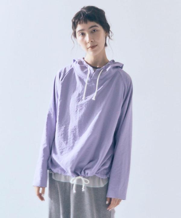 recycle polyester broad / シャツパーカー