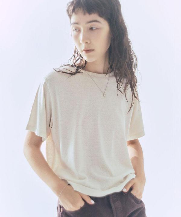 washable silk (天竺）　ベーシックT