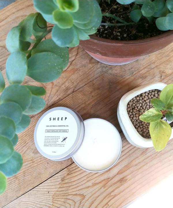 sheep/シープ/虫よけソイキャンドル　サイズ1