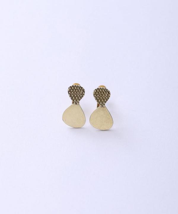 ribbon イヤリング/真鍮