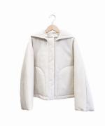 padded short hood coat