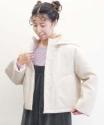 padded short hood coat