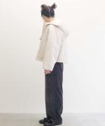 padded short hood coat