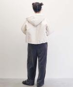 padded short hood coat