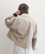 ventile short cape coat