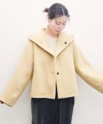 super 140s short hood coat