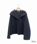 super 140s short hood coat