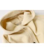 super 140s short hood coat