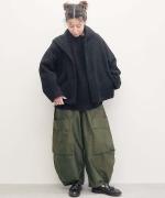 super 140s short hood coat