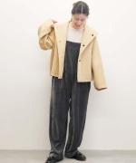 super 140s short hood coat