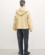 super 140s short hood coat