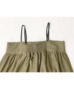 shirring all-in-one - cotton lyocell