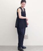 shirring all-in-one - cotton lyocell