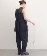 shirring all-in-one - cotton lyocell