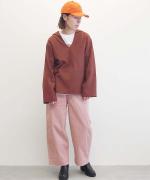 Cord Barrel Leg Trousers