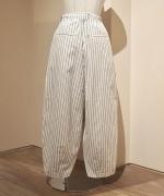 STRIPE TYPEWRITER BALLOON PANTS
