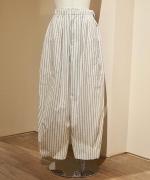 STRIPE TYPEWRITER BALLOON PANTS