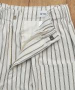 STRIPE TYPEWRITER BALLOON PANTS