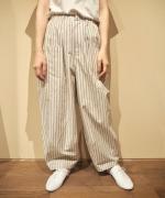 STRIPE TYPEWRITER BALLOON PANTS