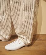 STRIPE TYPEWRITER BALLOON PANTS