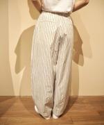 STRIPE TYPEWRITER BALLOON PANTS