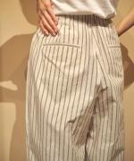 STRIPE TYPEWRITER BALLOON PANTS