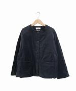 Round Neck Cotton Velvet Jacket