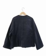 Round Neck Cotton Velvet Jacket