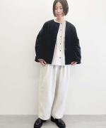 Round Neck Cotton Velvet Jacket