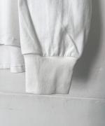 ミディ天竺バックラウンド ロングスリーブTシャツ