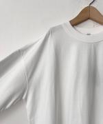 ミディ天竺バックラウンド ロングスリーブTシャツ