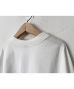 ミディ天竺バックラウンド ロングスリーブTシャツ