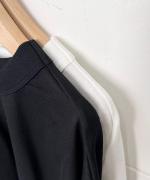 ミディ天竺バックラウンド ロングスリーブTシャツ