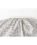 Gathered Neck Mini Stripe Shirt