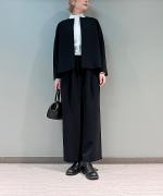 Wクロス ノーカラージャケット