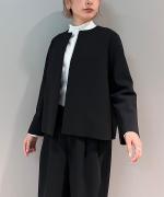 Wクロス ノーカラージャケット
