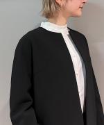 Wクロス ノーカラージャケット