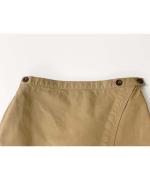 Cotton Wrap Straight Skirt