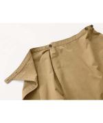 Cotton Wrap Straight Skirt